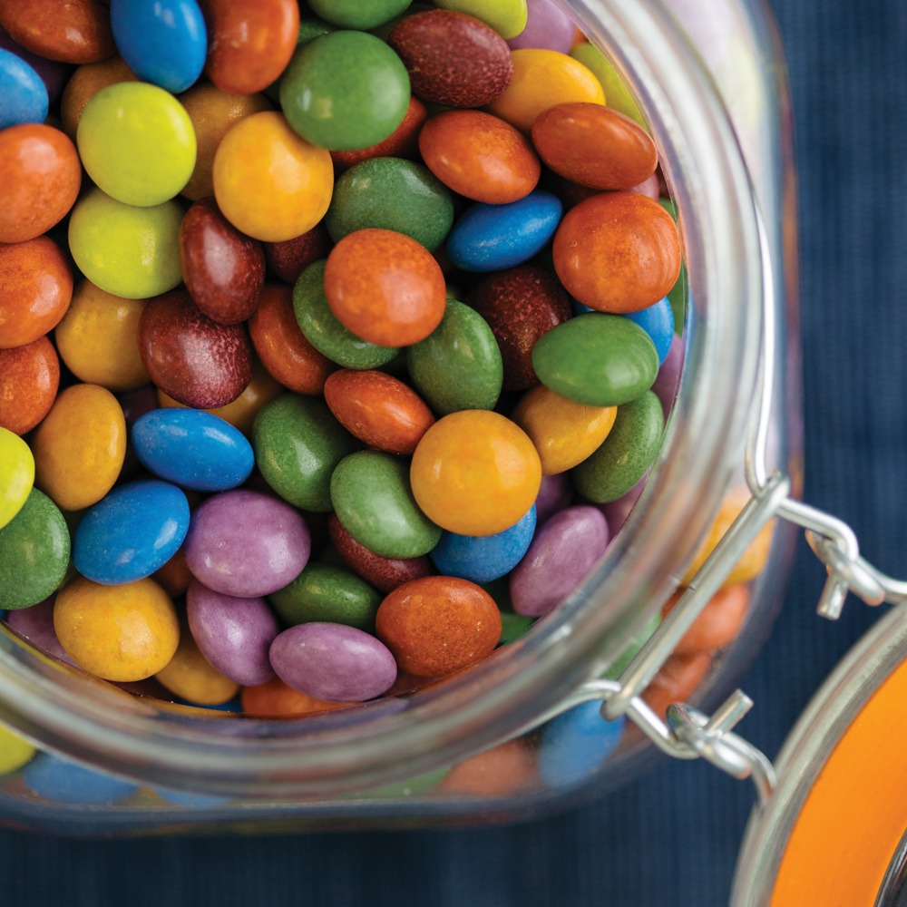 Rainbow Drops Milk Chocolate Left Coast Organics